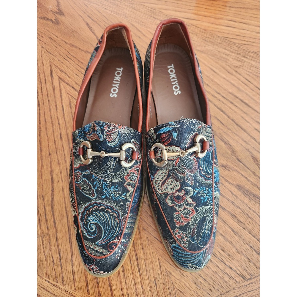 Tokiyos Mens Tapestry Bit Loafers